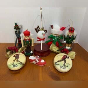 Vintage golf ornaments some handmade and semi handmade